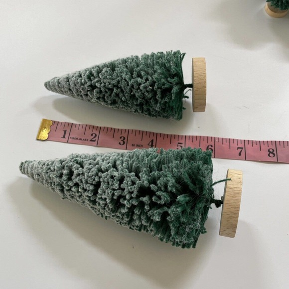 Vintage‎ Dept. 56 Bottle Brush Trees Lot 8 Christmas Village 2.5-8” Round Base - Picture 7 of 10